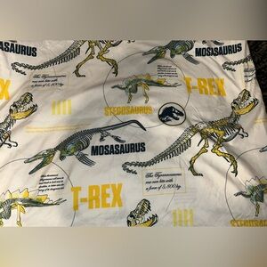 JURASSIC PARK WORLD White Green Tyrannosaurus T-Rex Dinosaur Twin Flat Bedsheet